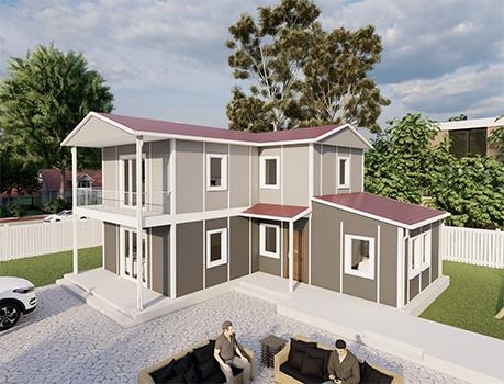 145m² Yedigöller Two-Storey Prefabricated House