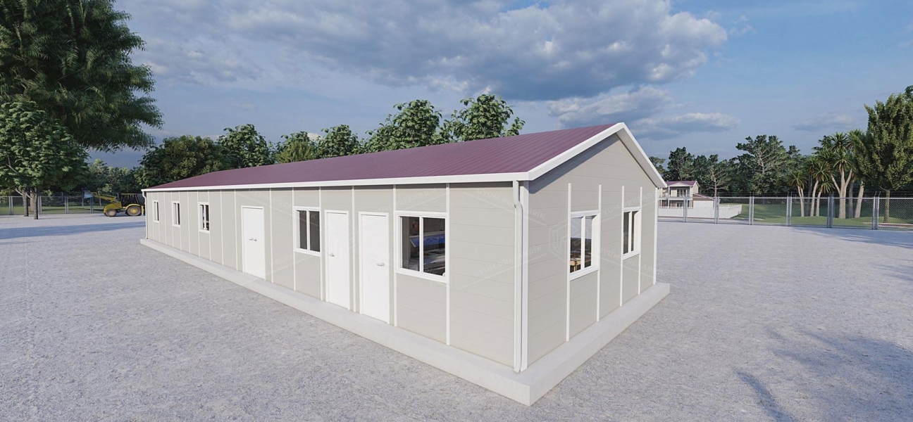 147m² Prefabrik Yemekhane Binası