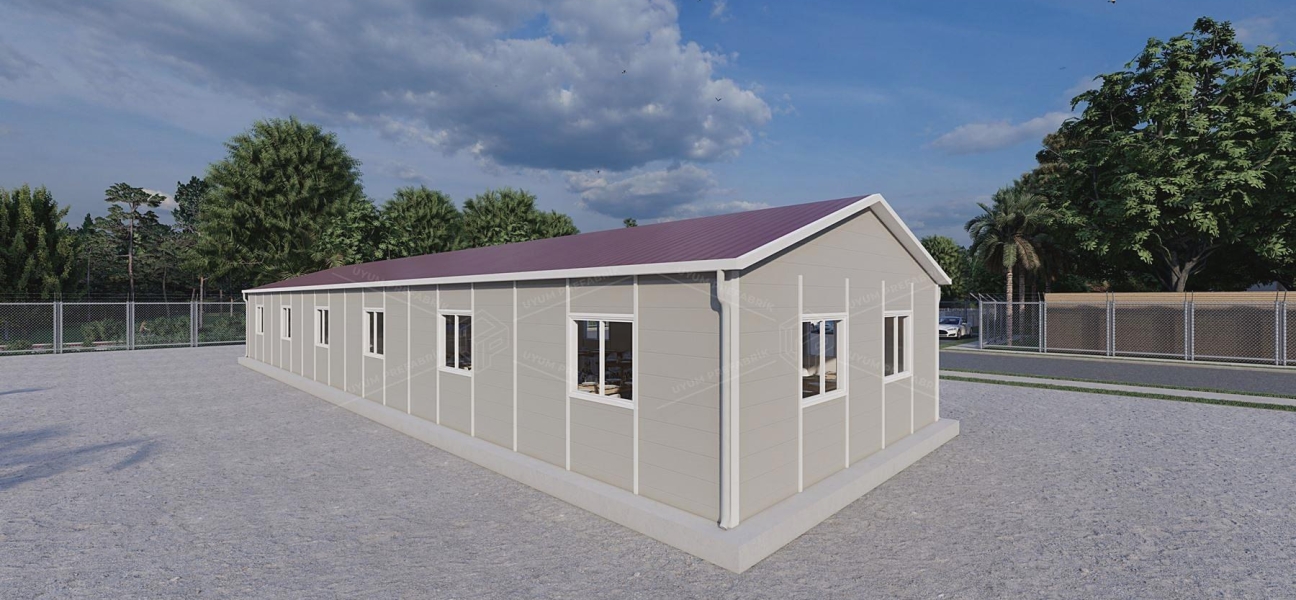 147m² Prefabrik Yemekhane Binası