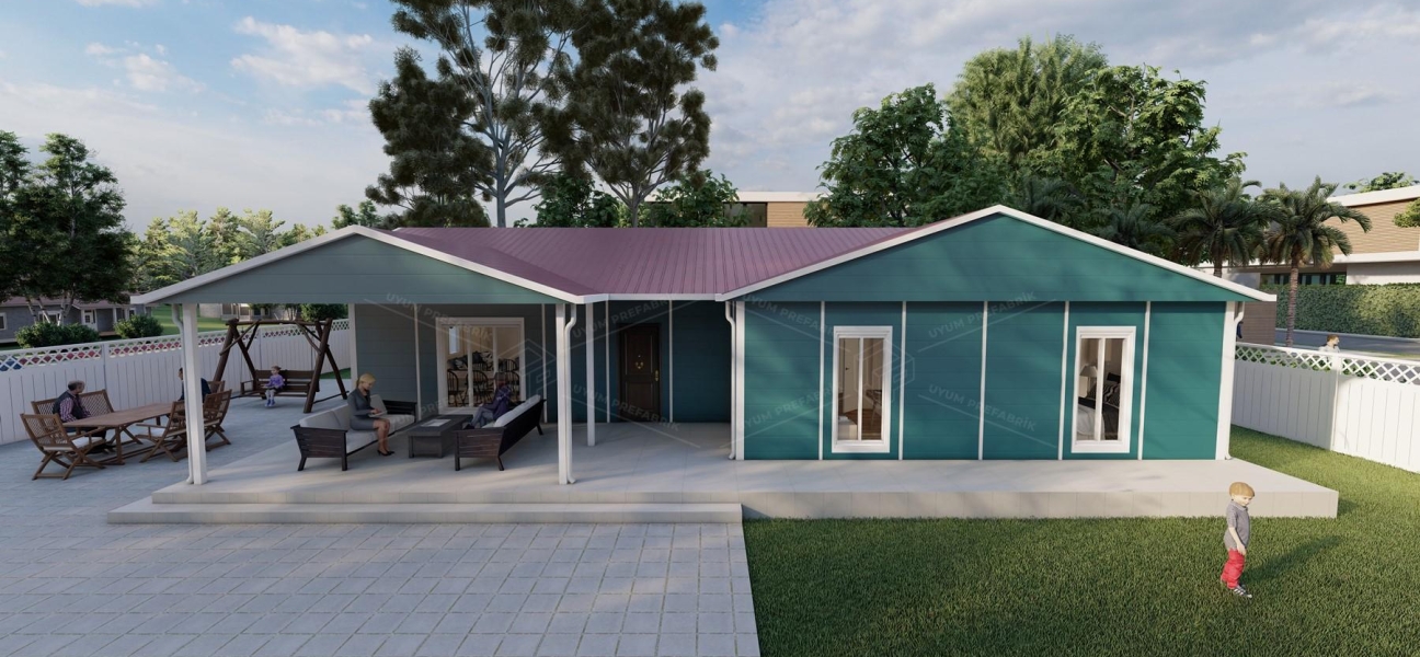 149m² Gelibolu Single-Storey Prefabricated House