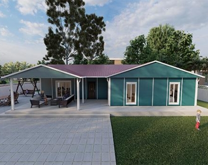 149m² Tek Katlı Prefabrik Ev 