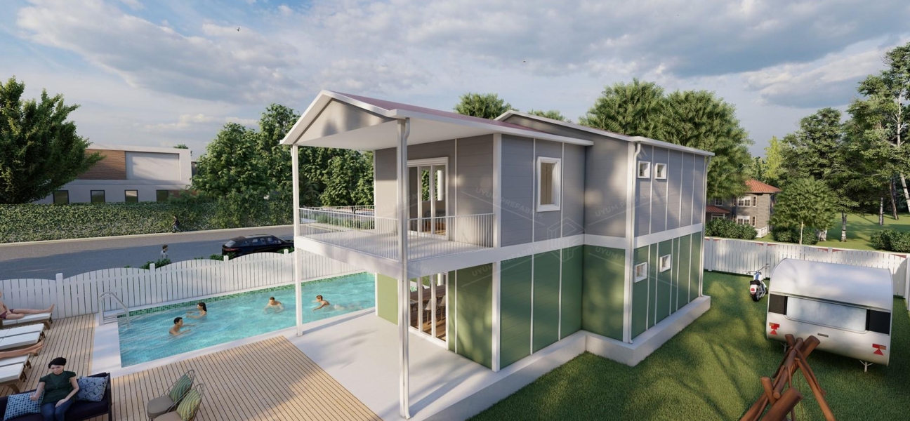 165m² Ahlat Two-Storey Prefabricated House