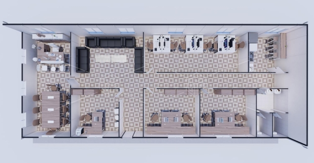 174m² Prefabrik Ofis Binası