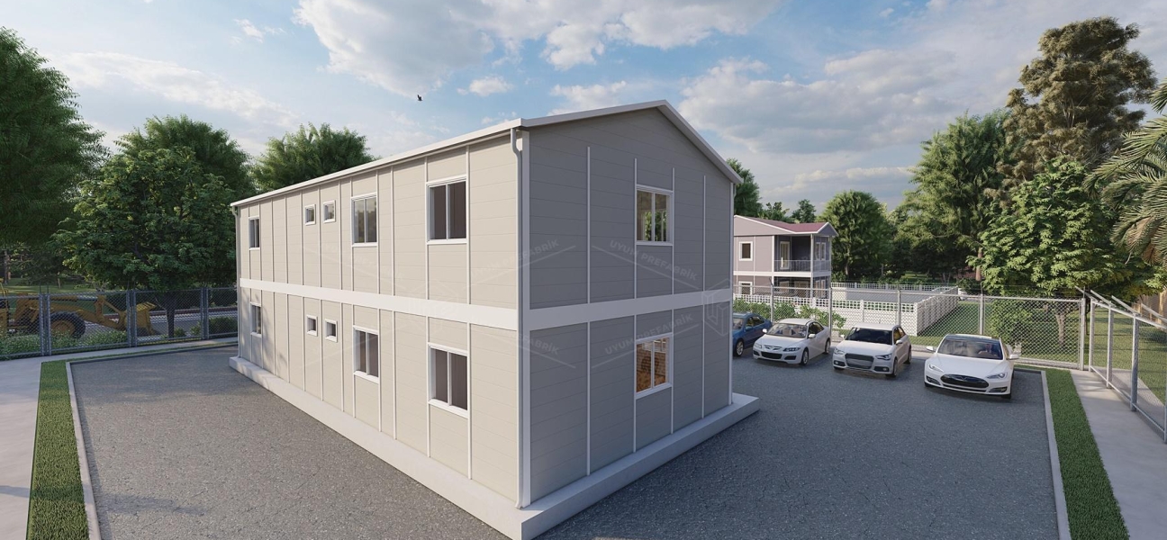 196m² Prefabricated Office Building