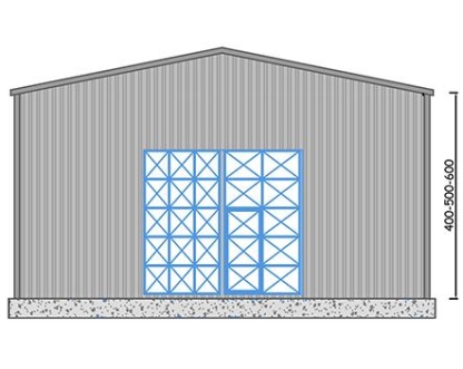 200m² Çelik Hangar Binası  200m² Çelik Hangar Binası