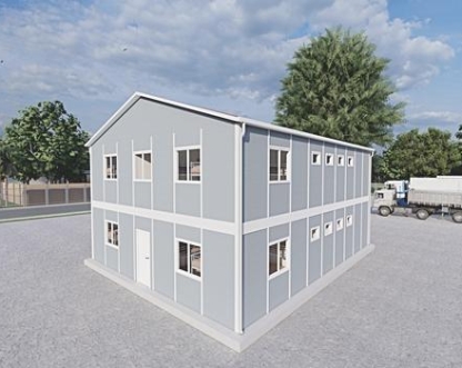 204 m² (102+102) Prefabrik Yatakhane Binası  204 m² (102+102) Prefabrik Yatakhane Binası