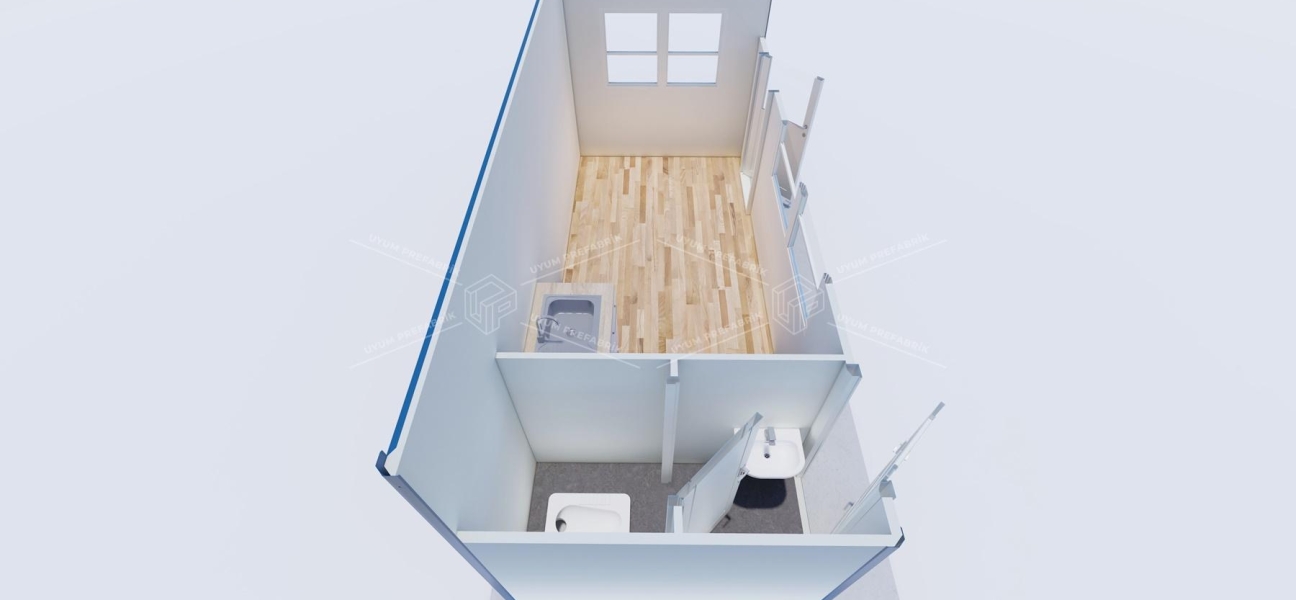 210 x 500 Sandviç Panel Kabin 