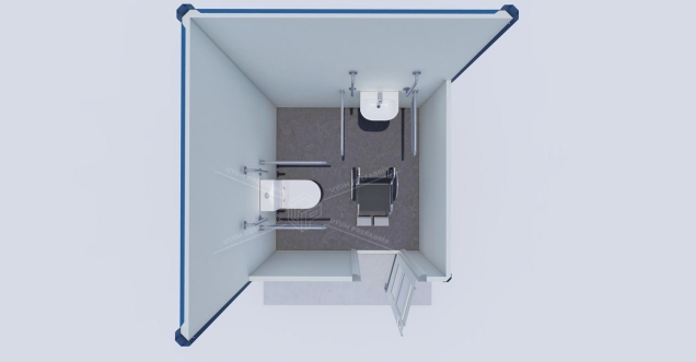 210x210 Panel Cabin WC-Shower