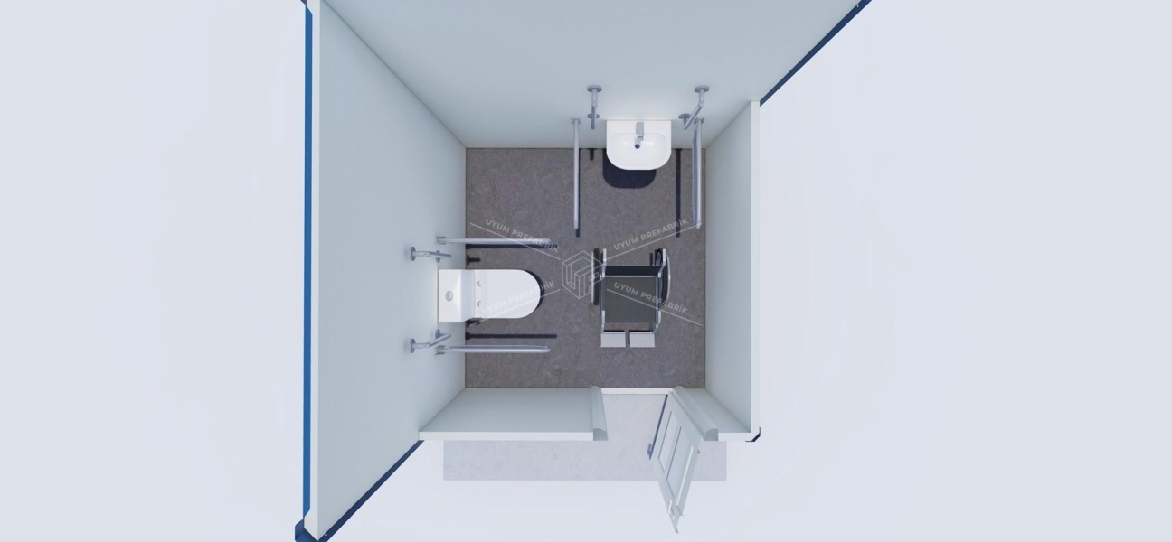 210x210 Panel Kabin WC-Duş  210x210 Panel Kabin WC-Duş