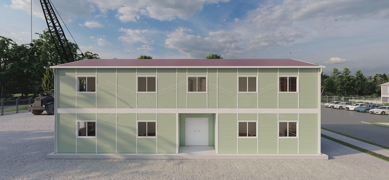 212m² Prefabrik Ofis Binası