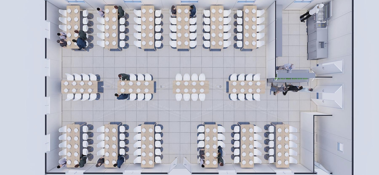 217m² Prefabricated Dining Hall Building