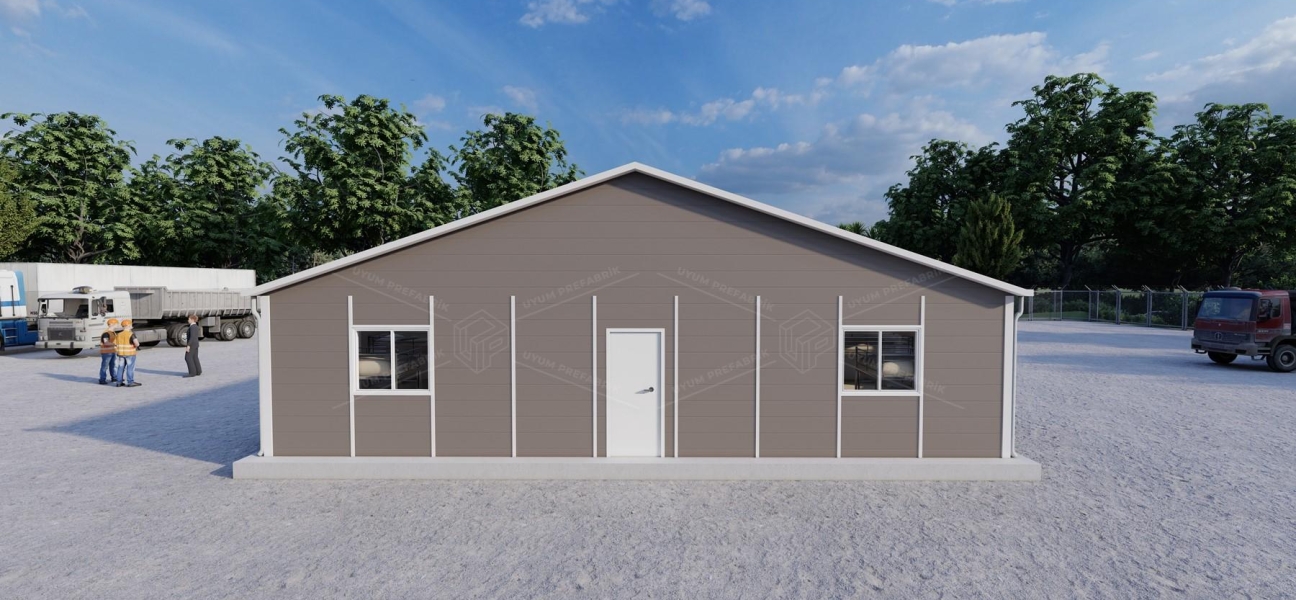 218m² Prefabrik Yatakhane Binası 218m² Prefabrik Yatakhane Binası