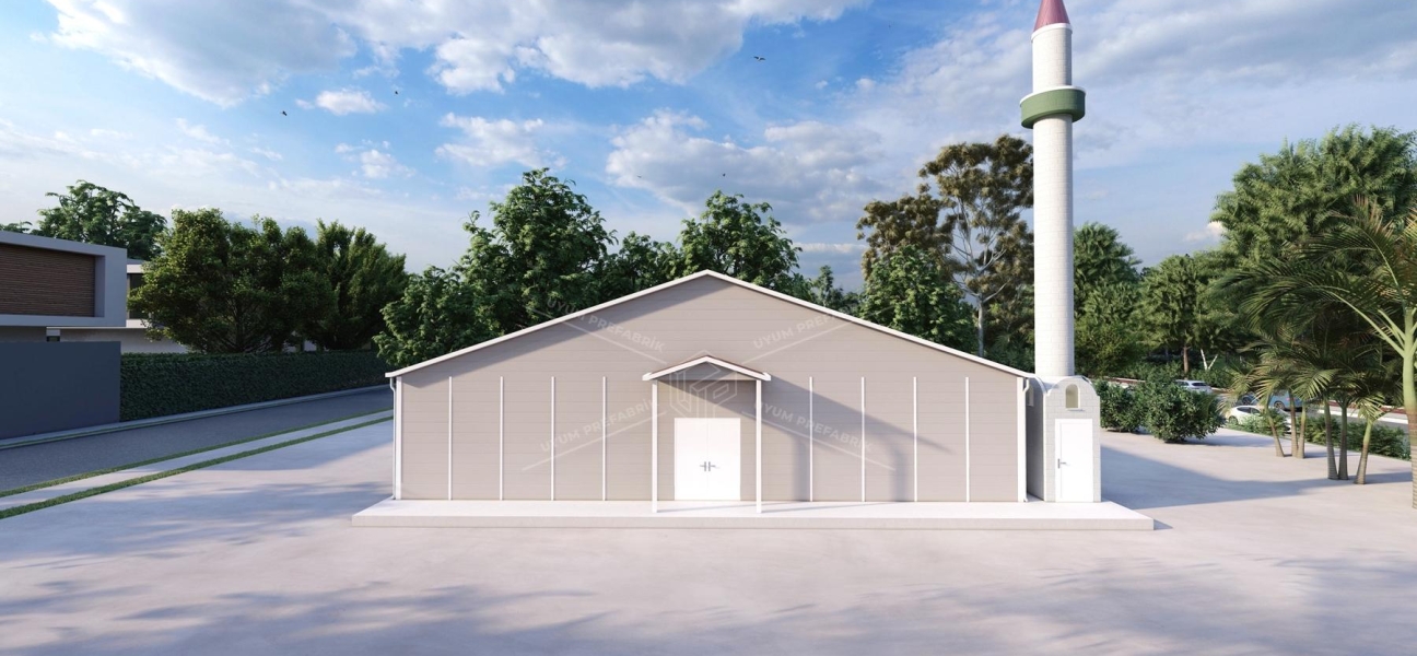 231m² Tek Katlı Prefabrik Mescit Binası  231m² Tek Katlı Prefabrik Mescit Binası
