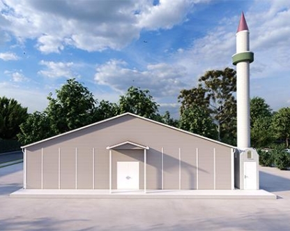 231m² Tek Katlı Prefabrik Mescit Binası  231m² Tek Katlı Prefabrik Mescit Binası