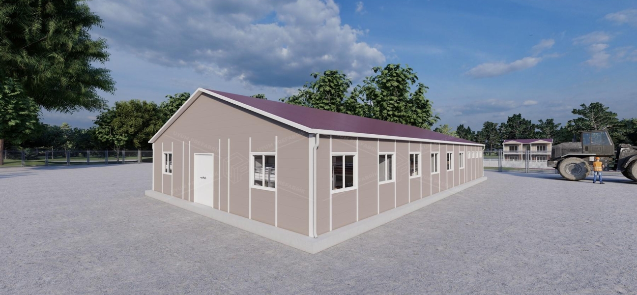 232m² Prefabricated Dormitory Building (WC & Shower)