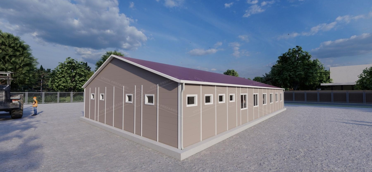 232m² Prefabricated Dormitory Building (WC & Shower)