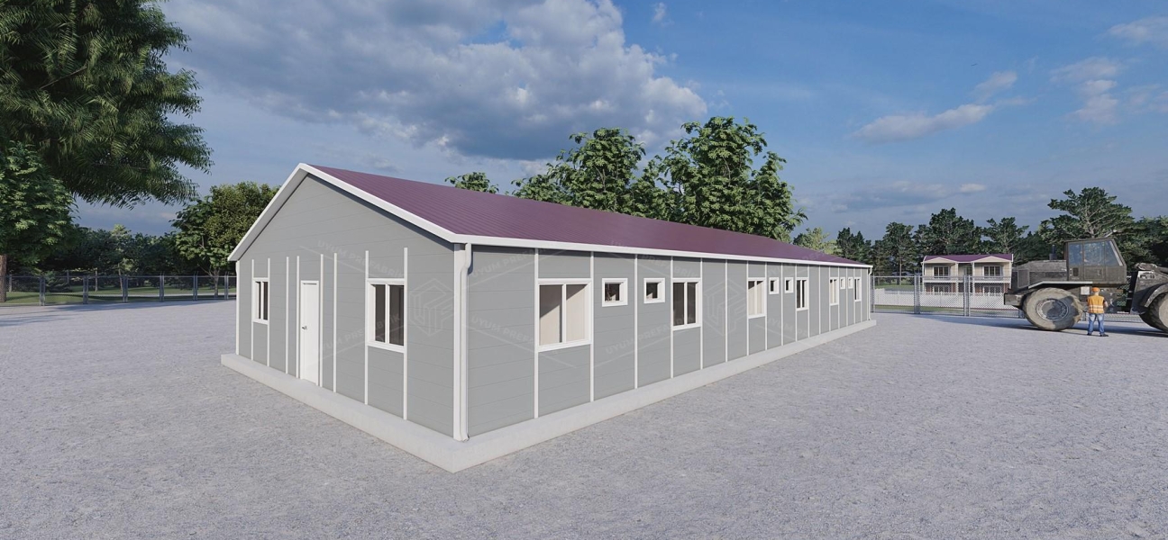 232m² Prefabrik Yatakhane Binası (Wc-Duş Ayrı) 232m² Prefabrik Yatakhane Binası (Wc-Duş Ayrı)