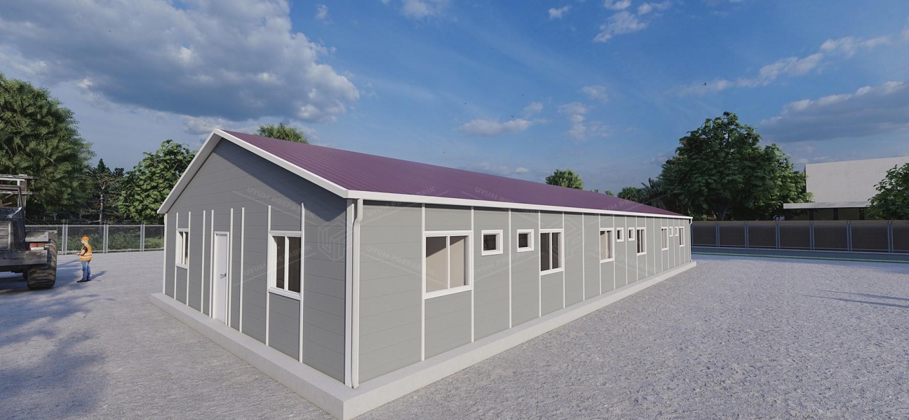 232m² Prefabrik Yatakhane Binası (Wc-Duş Ayrı) 232m² Prefabrik Yatakhane Binası (Wc-Duş Ayrı)