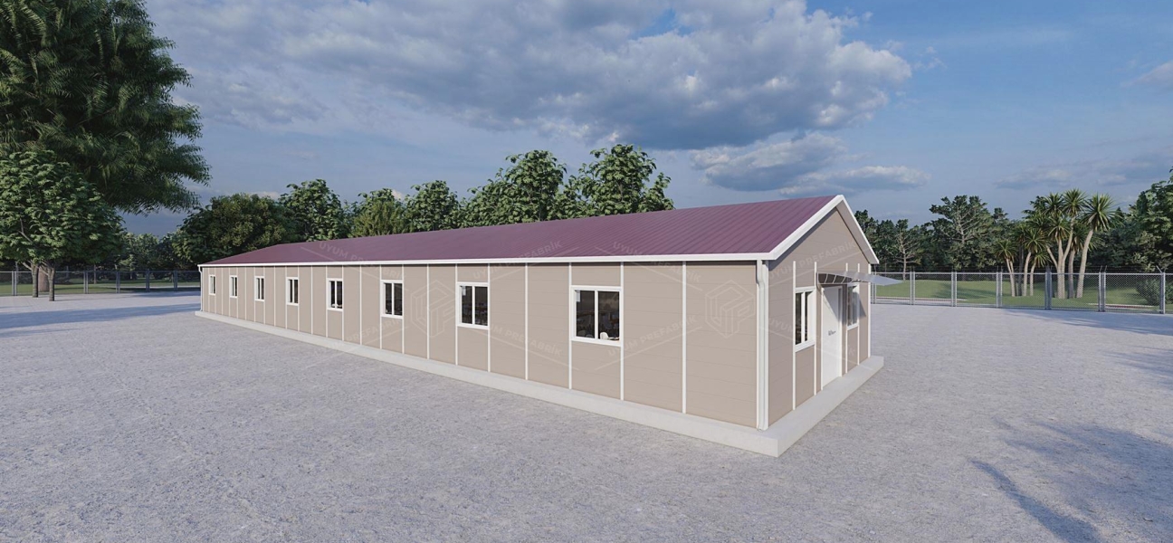 243m² Prefabricated Dining Hall Building