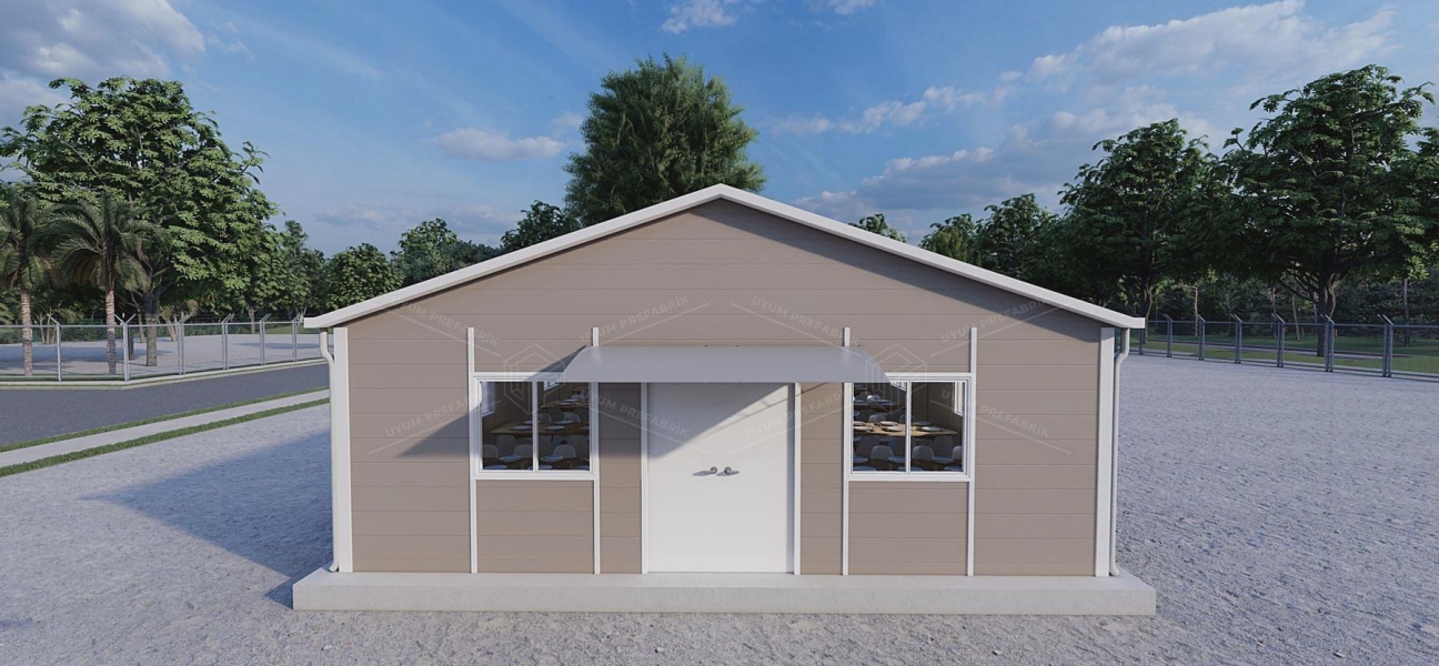 243m² Prefabricated Dining Hall Building