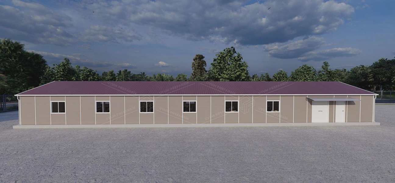 243m² Prefabricated Dining Hall Building