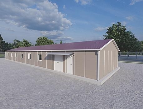 243m² Prefabrik Yemekhane Binası 243m² Prefabrik Yemekhane Binası