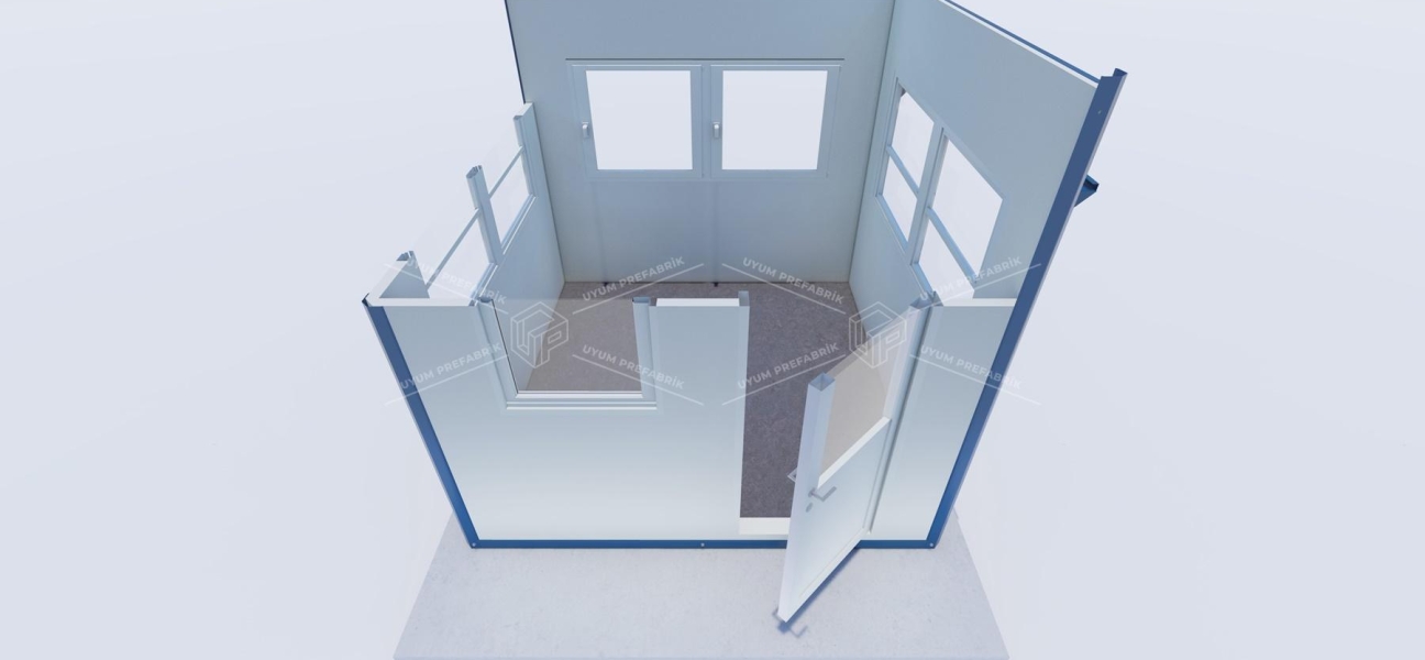 250 x 250 Sandviç Panel Kabin 