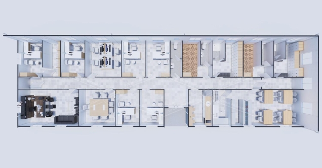 266m² Prefabrik Ofis Binası