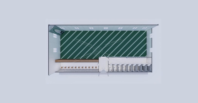 290m² Tek Katlı Prefabrik Mescit Binası  290m² Tek Katlı Prefabrik Mescit Binası