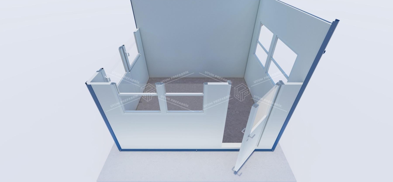300 x 250 Sandviç Panel Kabin 