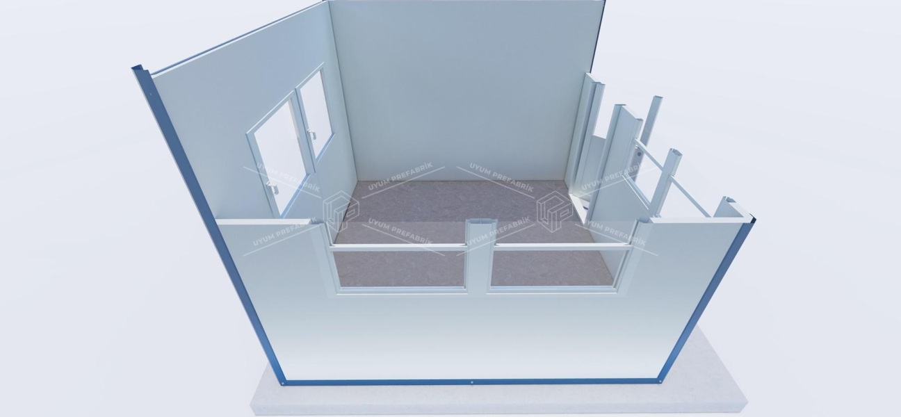 300 x 300 Sandviç Panel Kabin 