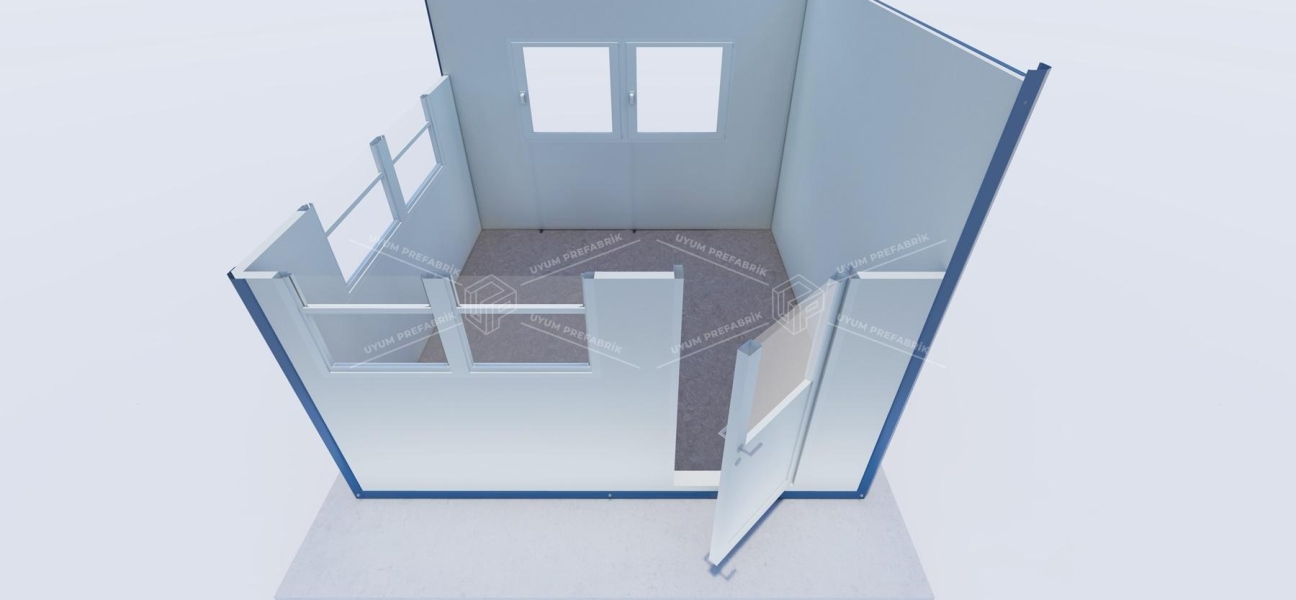 300 x 300 Sandviç Panel Kabin 