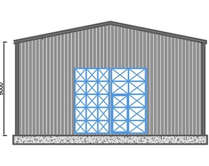 300m² Çelik Hangar Binası  300m² Çelik Hangar Binası