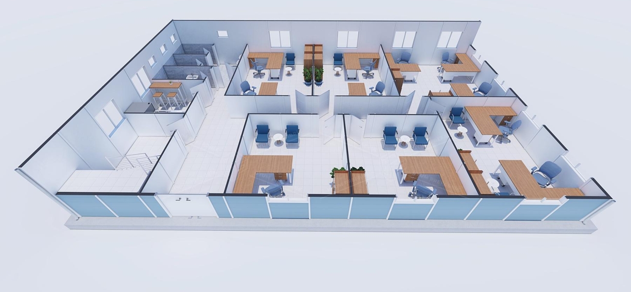 334m² Prefabricated Office Building