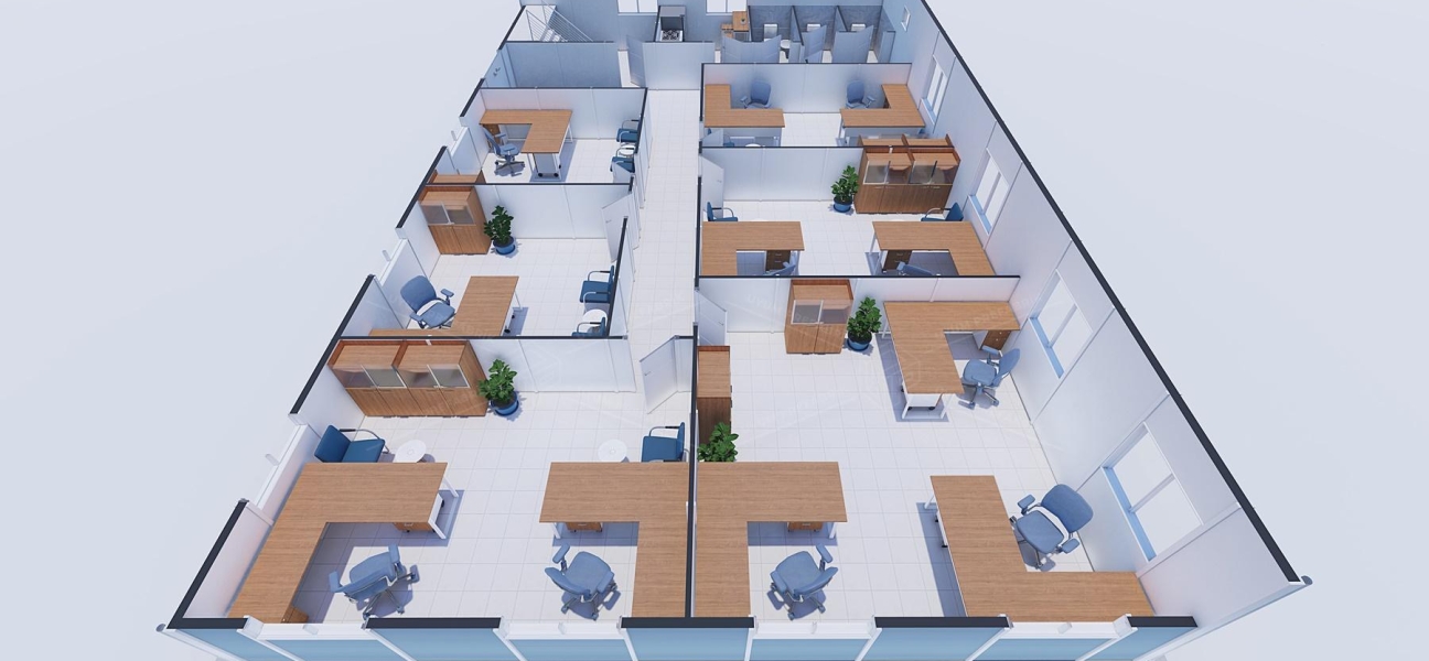 334m² Prefabricated Office Building