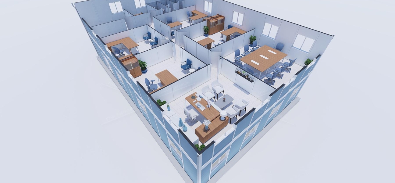 334m² Prefabrik Ofis Binası