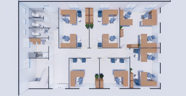 334m² Prefabrik Ofis Binası