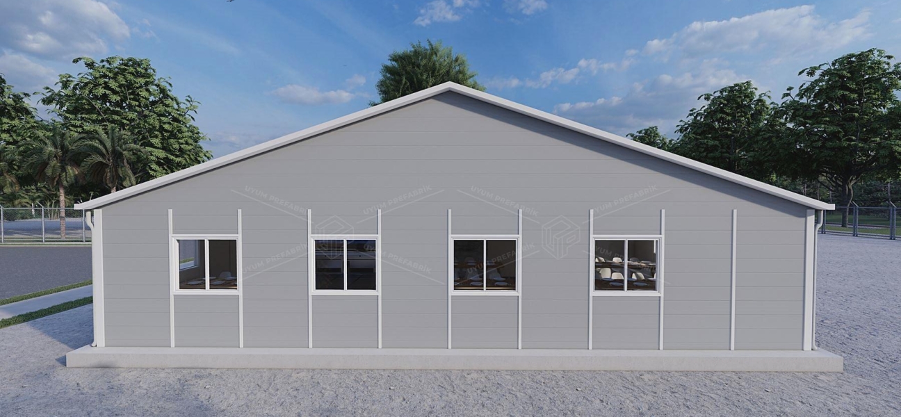 337m² Prefabrik Yemekhane Binası