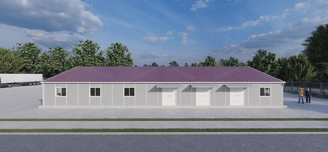 337m² Prefabrik Yemekhane Binası