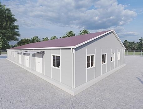 337m² Prefabrik Yemekhane Binası 337m² Prefabrik Yemekhane Binası