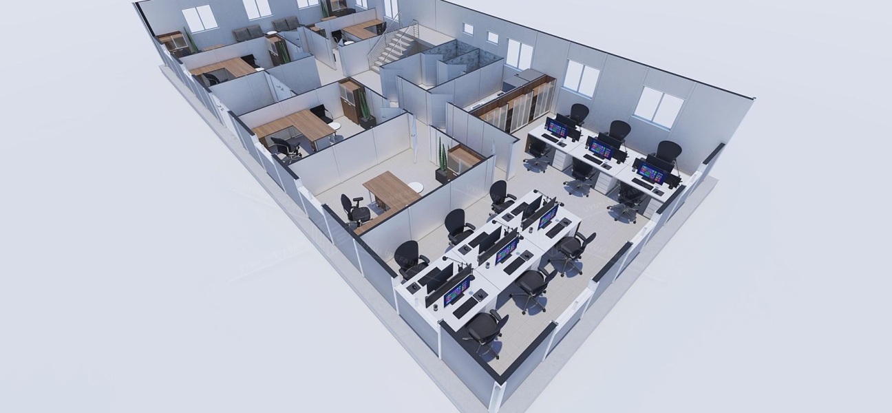340m² Prefabrik Ofis Binası