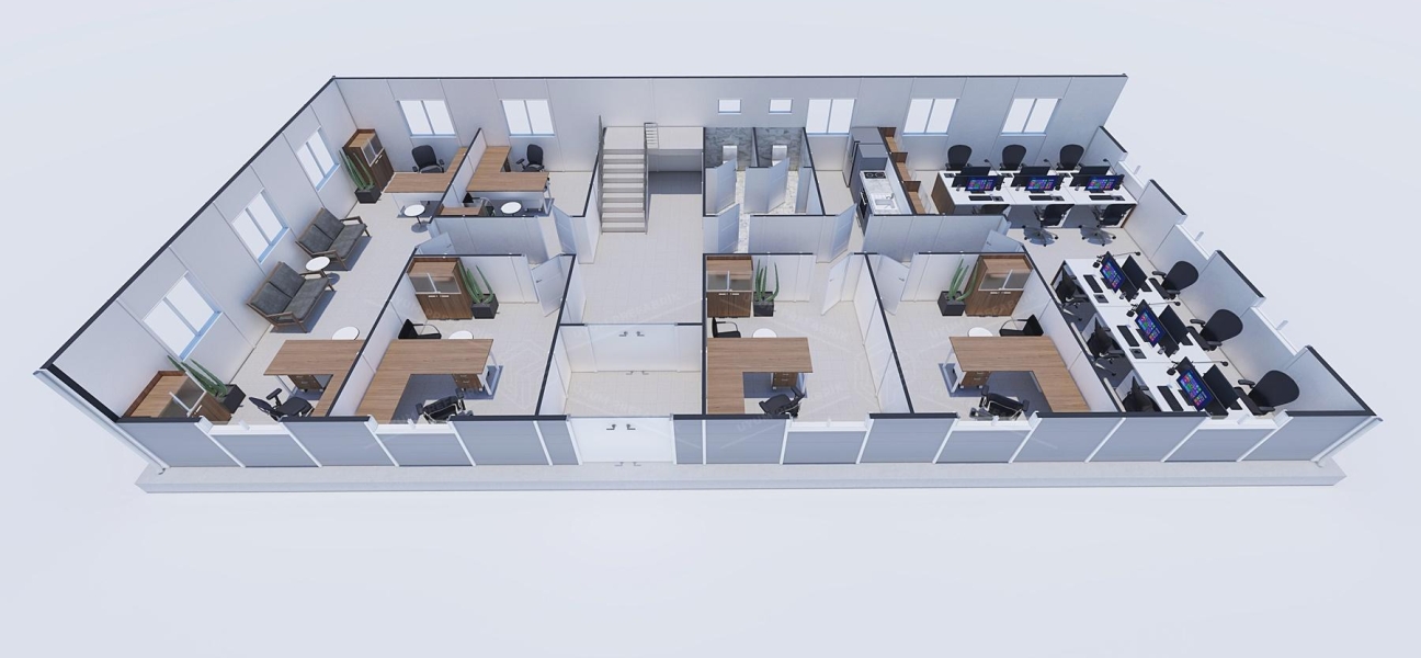 340m² Prefabrik Ofis Binası