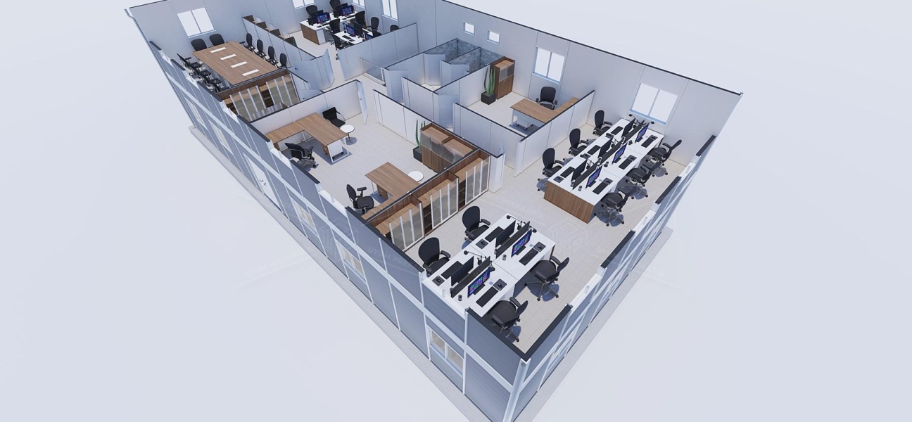 340m² Prefabrik Ofis Binası