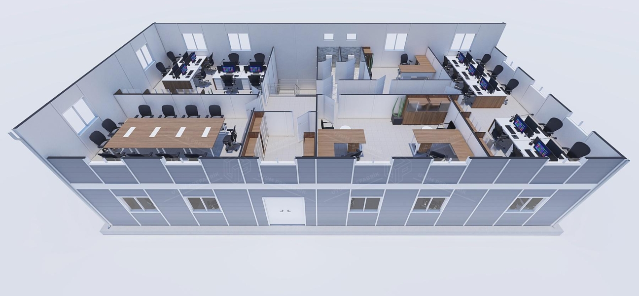 340m² Prefabrik Ofis Binası