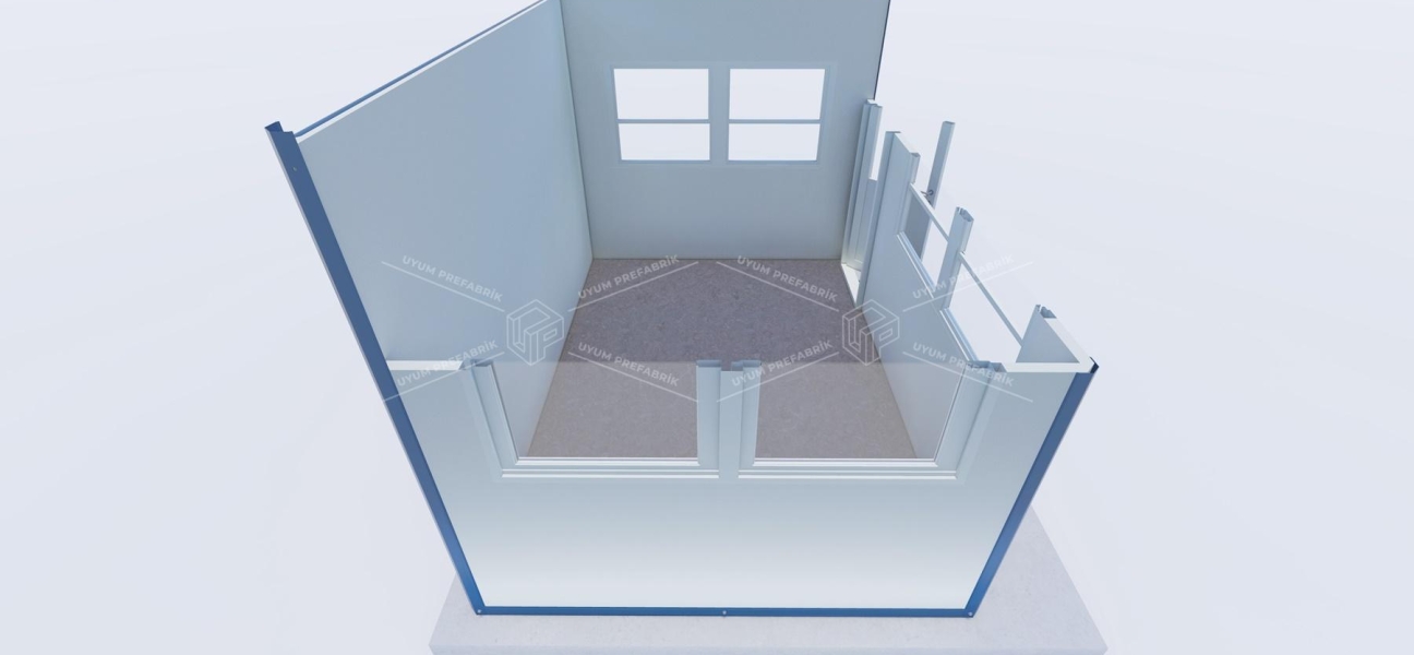 350 x 250 Sandviç Panel Kabin 