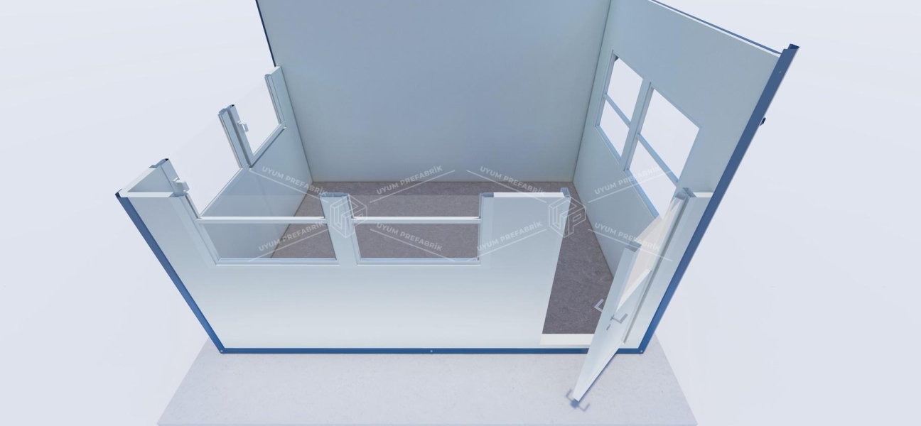 350 x 250 Sandviç Panel Kabin 