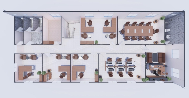 385m² Prefabrik Ofis Binası