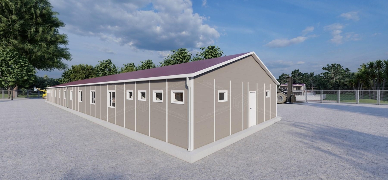 387m² Prefabricated Dormitory Building