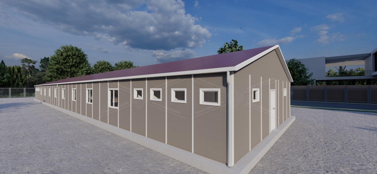 387m² Prefabricated Dormitory Building