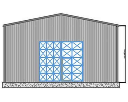 400m² Çelik Hangar Binası  400m² Çelik Hangar Binası